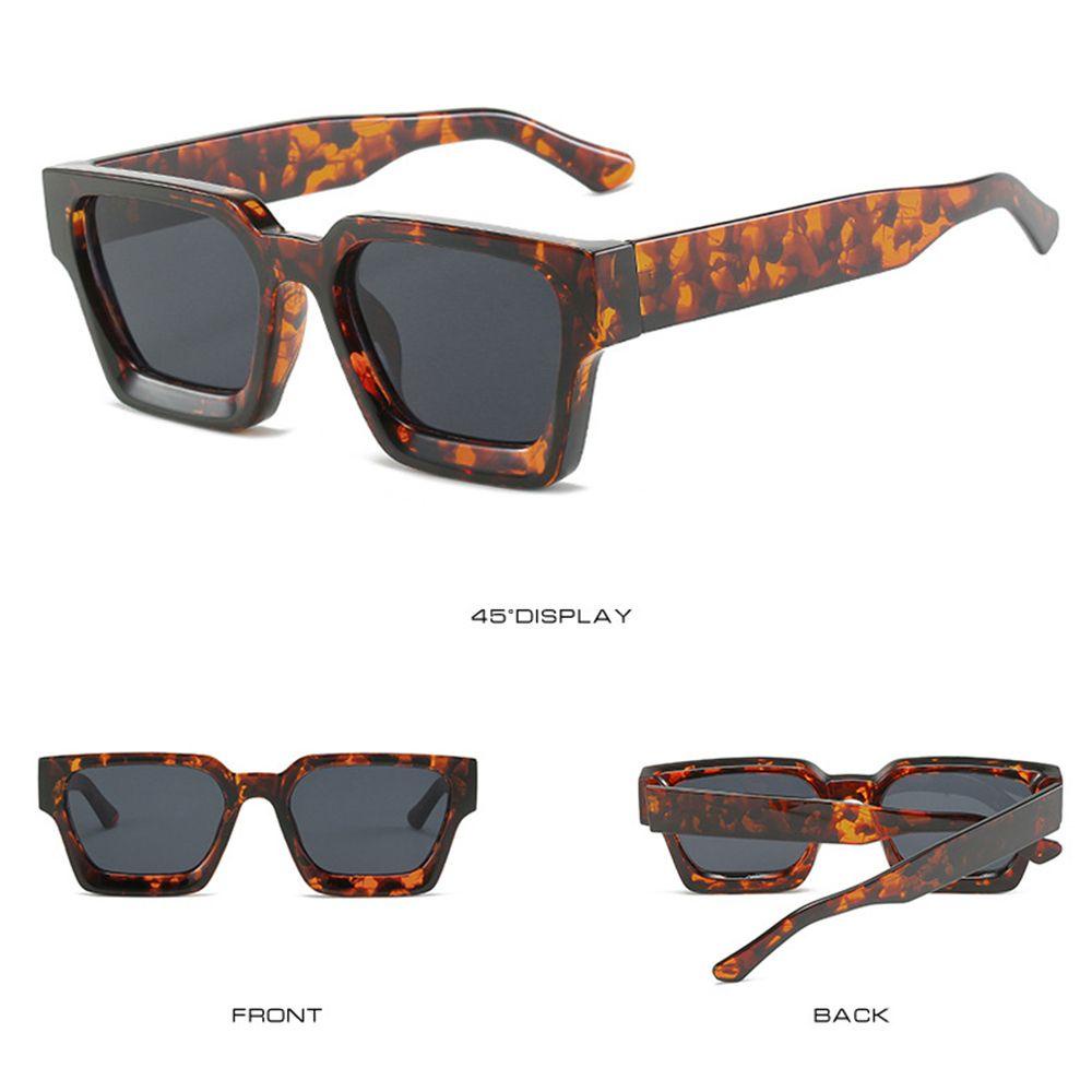 R-flower Retro Kacamata Fashion Bingkai Persegi Tebal Eyewear Ladies Shades