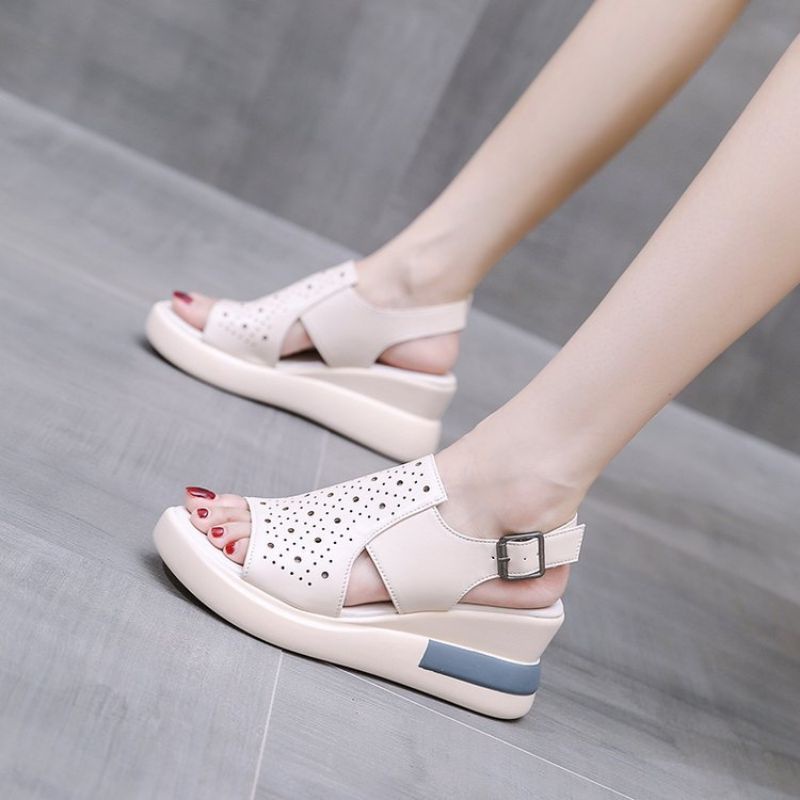 DS Sandal Wedges Wanita Korea Larisa NR82