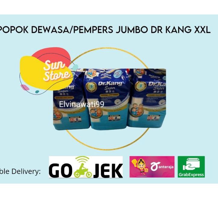 Murah - Pempers dewasa/popok dewasa Dr Kang XXL 8/popok dewasa ukuran jumbo/popok perekat jumbo  ...