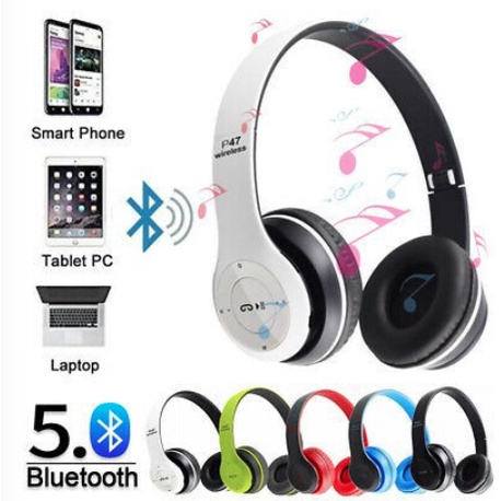 Headphone bluetooth lipat wireless pro deep bass P47