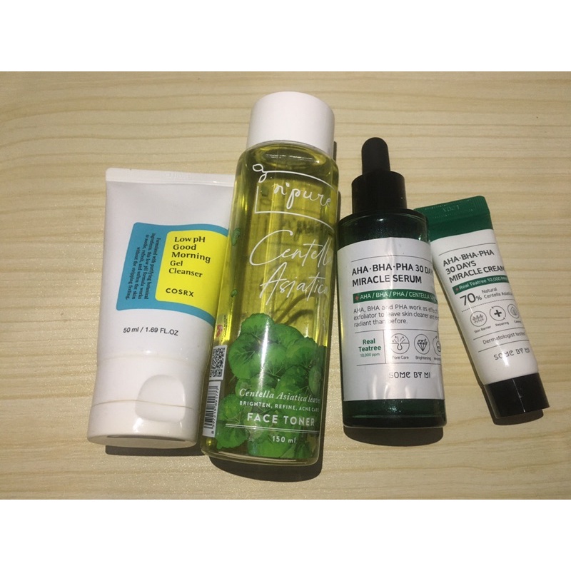 [PRELOVED] SOME BY ME CREAM DAN COSRX LOW pH,NPURE TONER,SOME BY ME SERUM