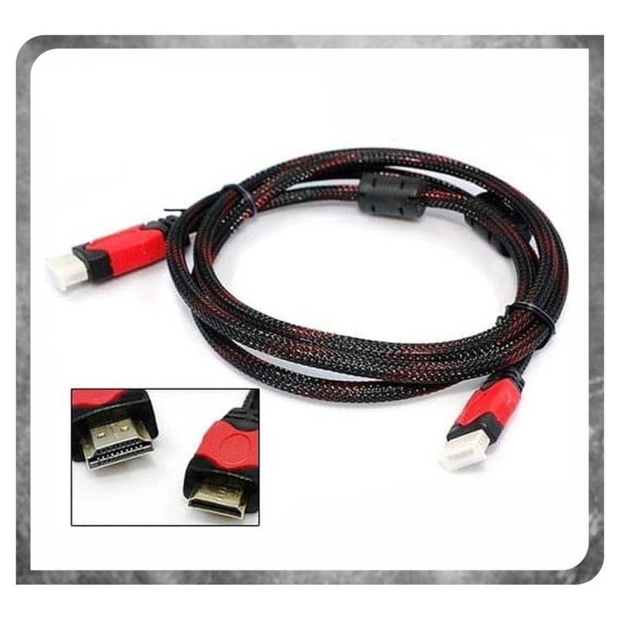 Kabel HDMI to HDMI Serat Jaring 1,5m - 15m