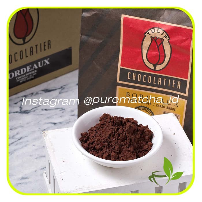 

TERLARIS COKLAT BUBUK TULIP BORDEAUX PURE COCOA POWDER TULIP CHOCOLATIER 100GR !!!!!!