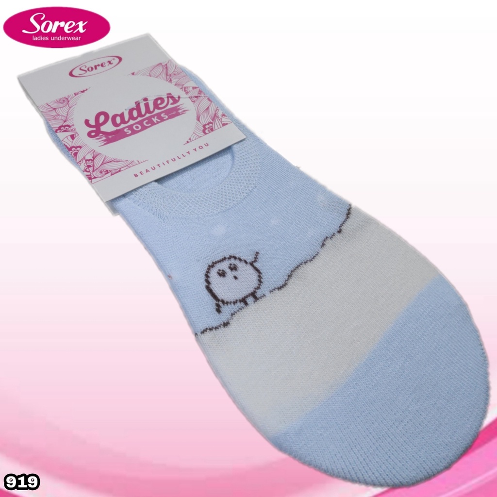 K950 - KAOS KAKI TAPAK WANITA SOREX W5705 INVISIBLE PER 1 PCS