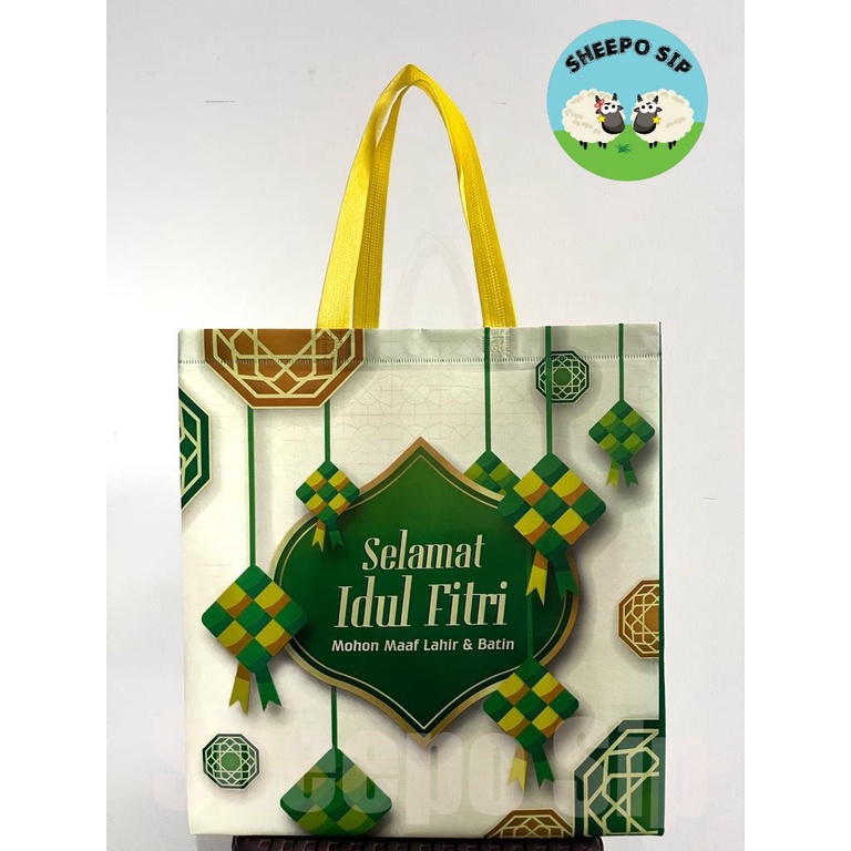 

TAS GOODIEBAG SPUNBOND LEBARAN LAMINASI - TAS IDUL FITRI JUMBO - TAS SEMBAKO KUAT 35X38X15 - TAS RAMADHAN PREMIUM