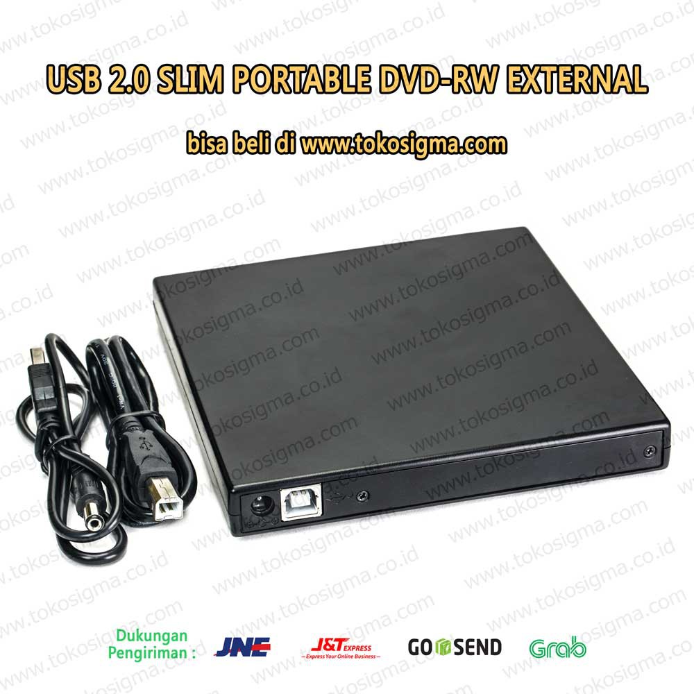 DVD-RW External Optical Drive USB 2.0 Slim Portable Writer Burner