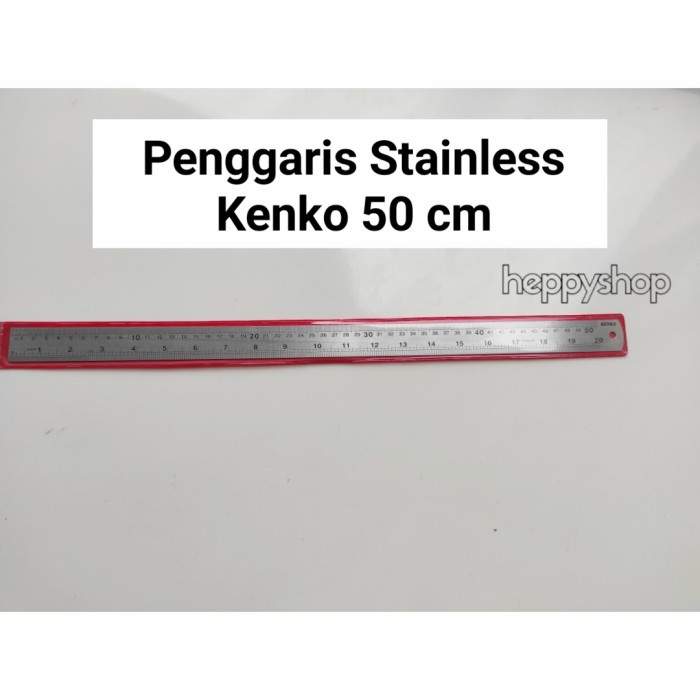 

Bergaransi Penggaris Besi, Penggaris Stainless Kenko 50 Cm Murah