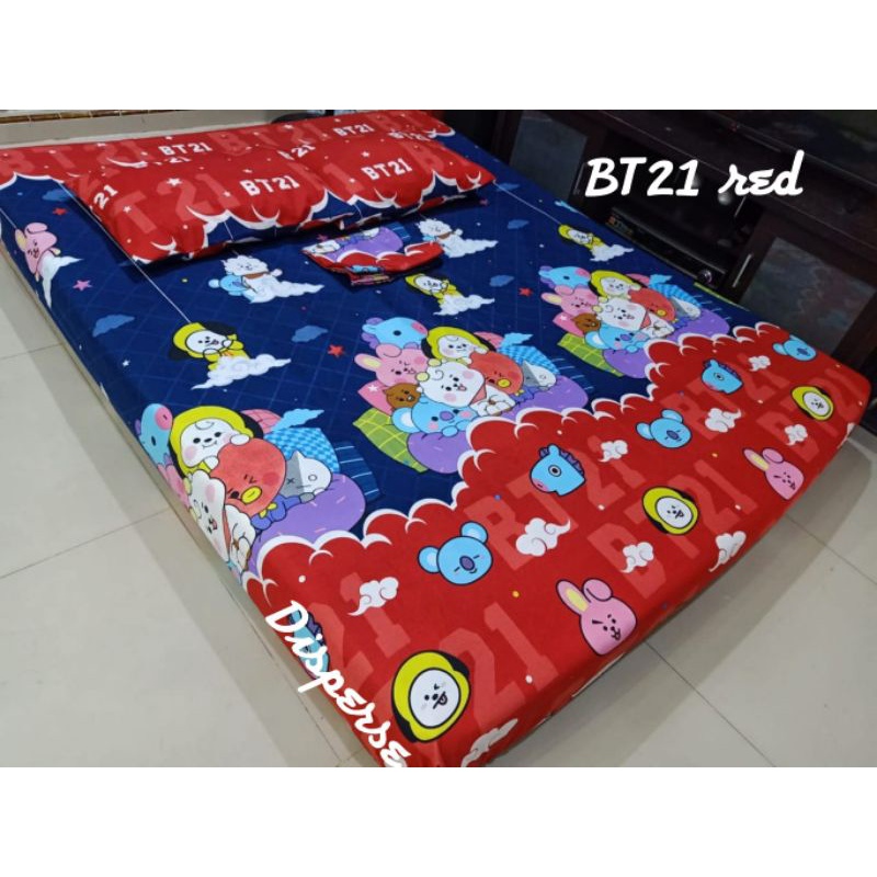 Sprei Motif BTS/BT21