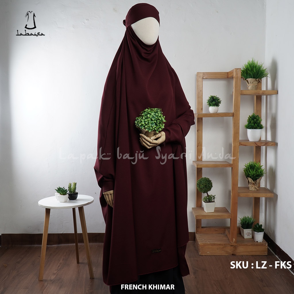 French Khimar Jumbo Square Manset Model Lengan resleting Jepang Labasa Ori | French Hijab | Fashion Muslim