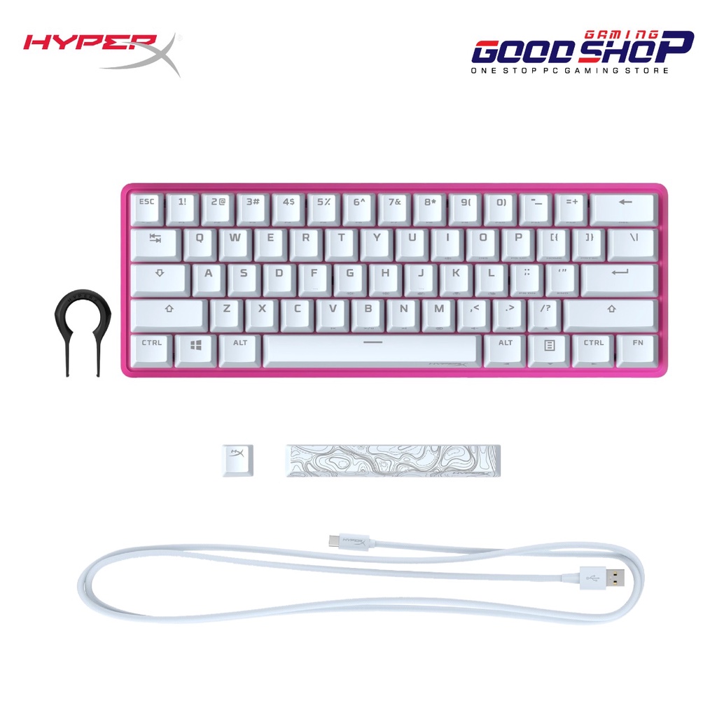 HYPERX Alloy Origins 60 Pink Mechanical - Gaming Keyboard