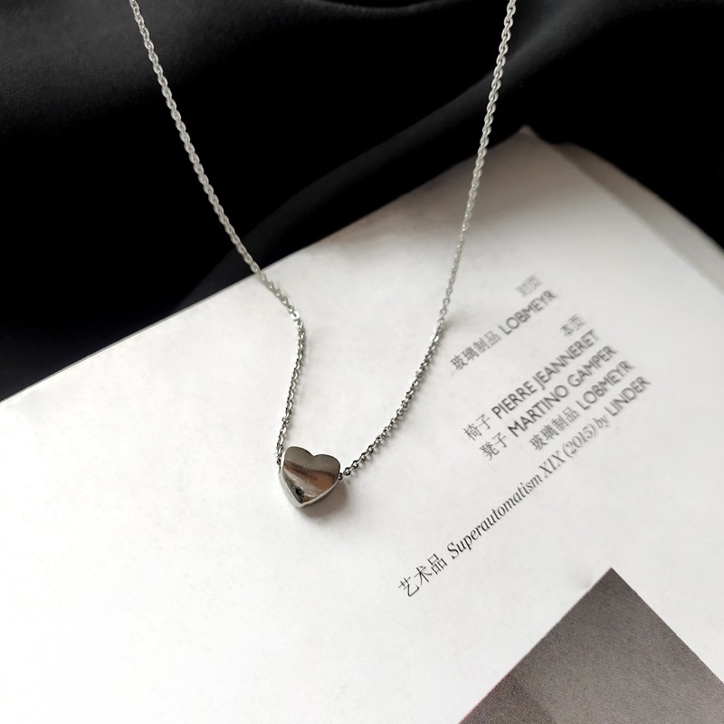 Necklace Accessories Korea Love Heart-shaped Clavicle Chain Personality Simple