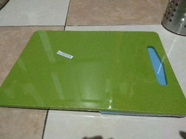 Brgtunga Talenan Sayur Buah Daging, Alat Masak Dapur. Isi 2 Pcs, Hijau Dan Biru