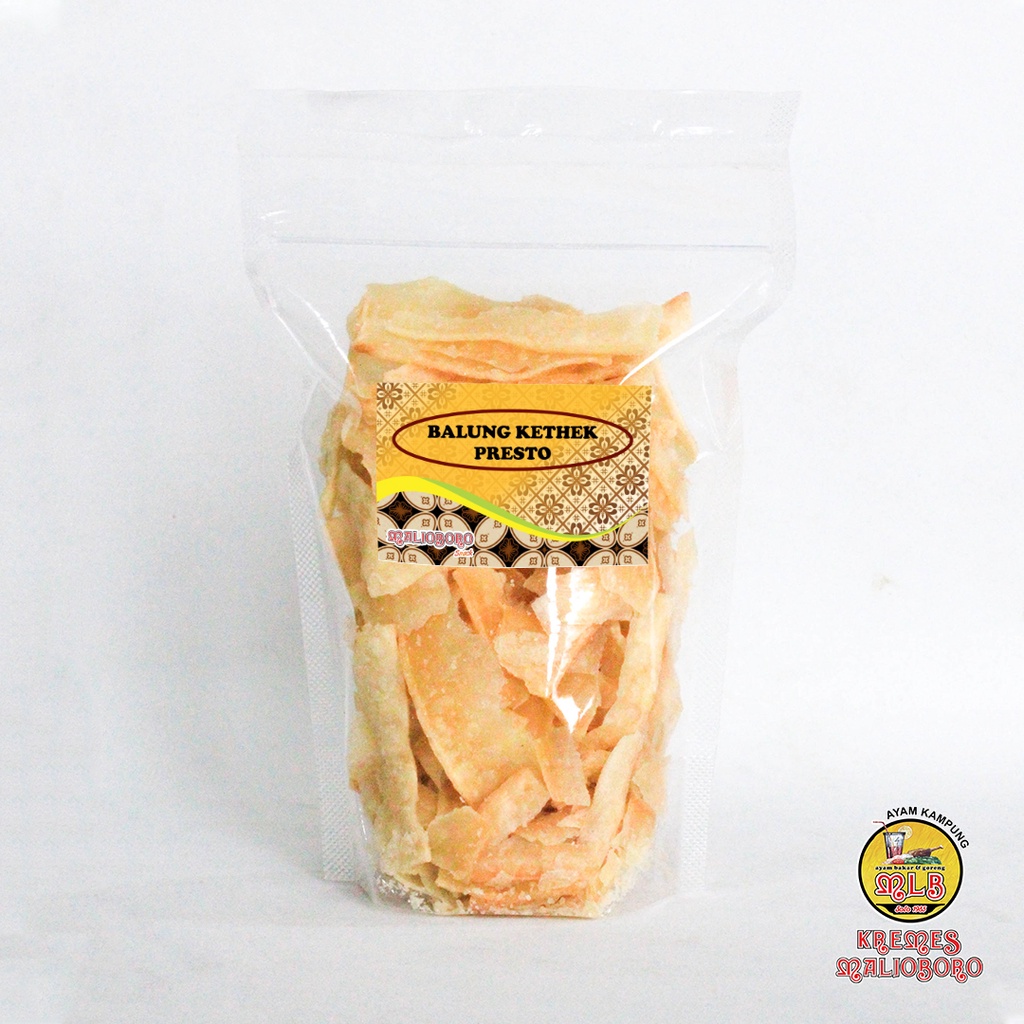 

Balung Kethek Presto Keripik Singkong Rasa Asin Empuk Cemilan Snack Malioboro