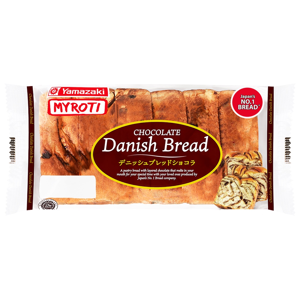 Promo Harga My Roti Danish Bread Chocolate 200 gr - Shopee