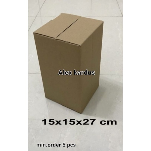 

Kardus / box /15x15x27 cm / karton packing polos baru ST