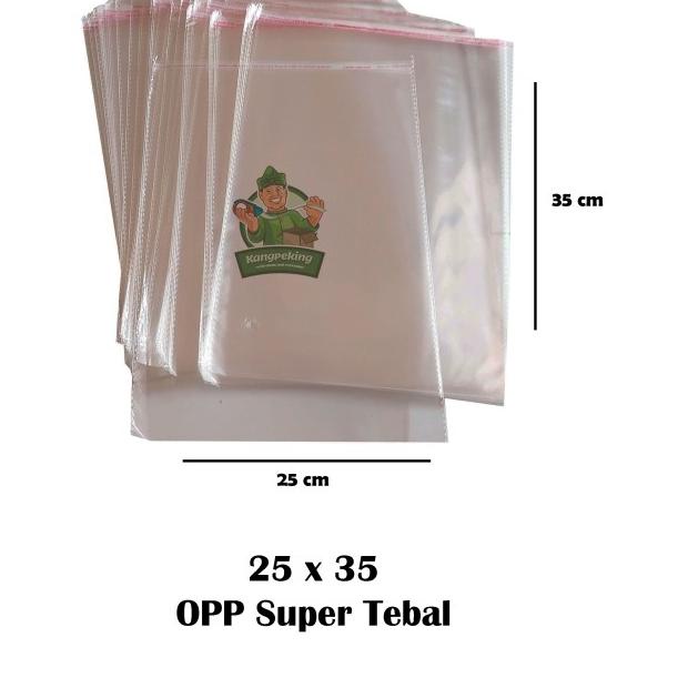 

Plastik OPP TEBAL UKURAN 25x35 / Plastik Garment / Plastik BAJU