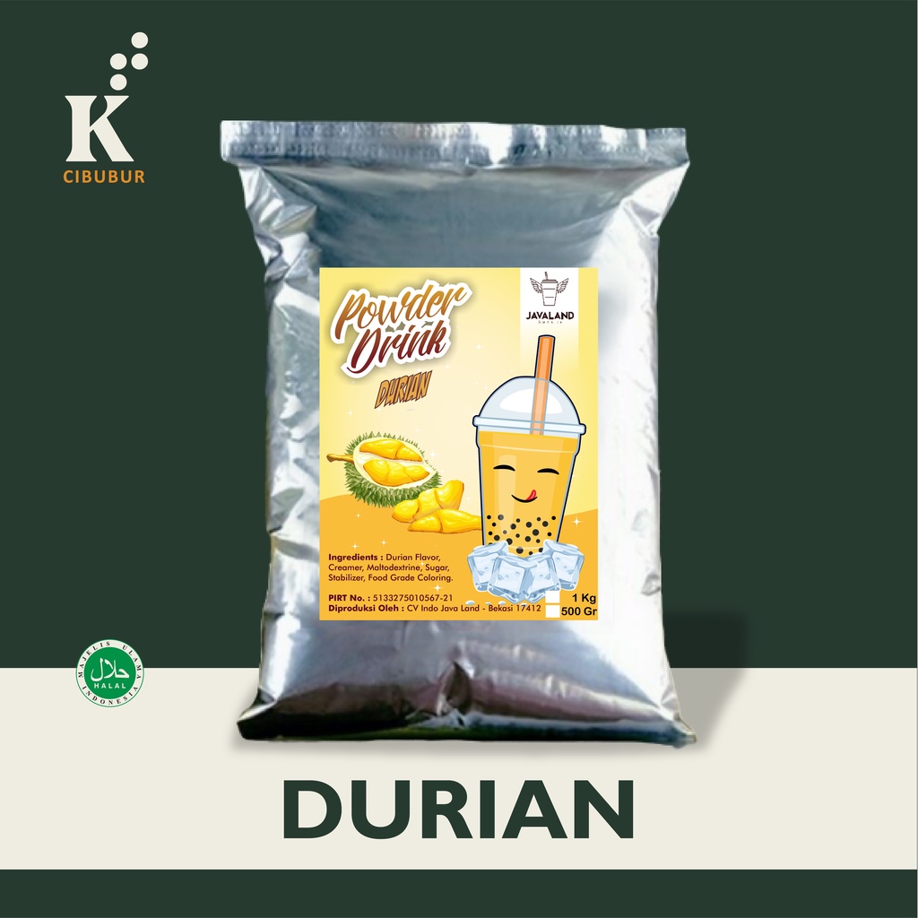 

Bubuk Minuman Rasa DURIAN Powder Drink Original Javaland 1KG
