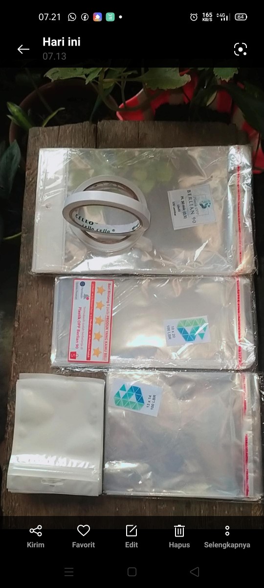 Plastik Display 16 X 20 Cm / Plastik Opp Lubang / Plastik Aksessories Isi 100 Lembar