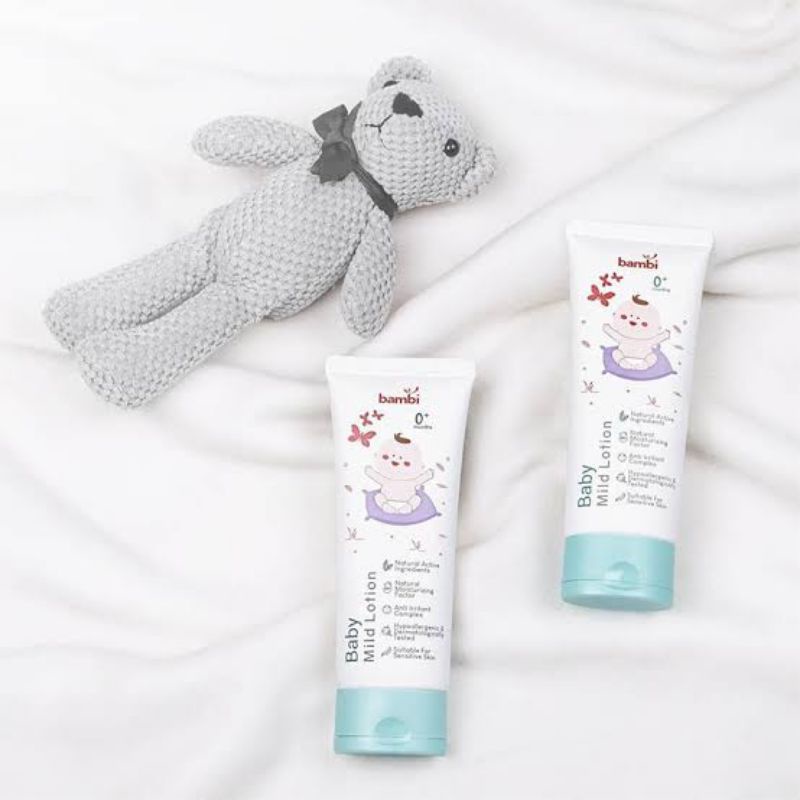 Bambi Baby Mild Lotion 100ml - Bambi Body Lotion Bayi - Losion Bayi