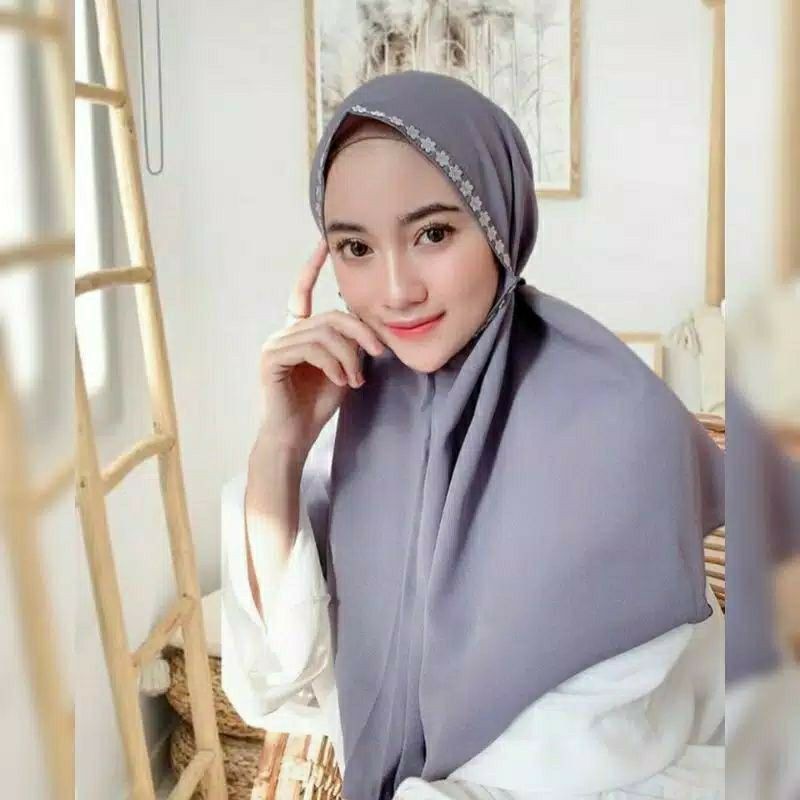 Bergo Maryam Melati / Bergo Maryam renda /Bergo Non pet Tali