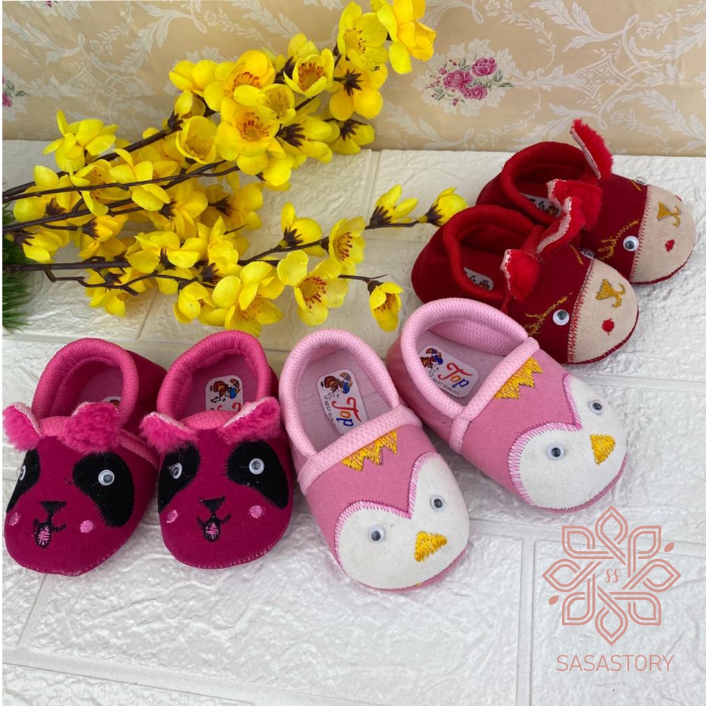 SEPATU PREWALKER ANAK BABY BAYI KARET MOTIF HEWAN LUCU ANAK 0-12 BULAN FP14