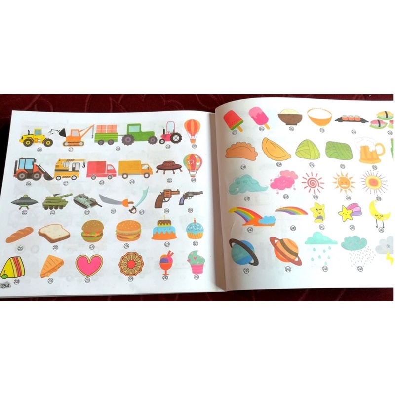 ABmart buku mewarnai anak anak 8000 object drawing book activity book