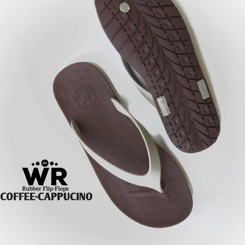WR Rubber Flip-Flops - Sandal Jepit Pria / Sendal Jepit Pria / Camou (Original)-Coffe Cap