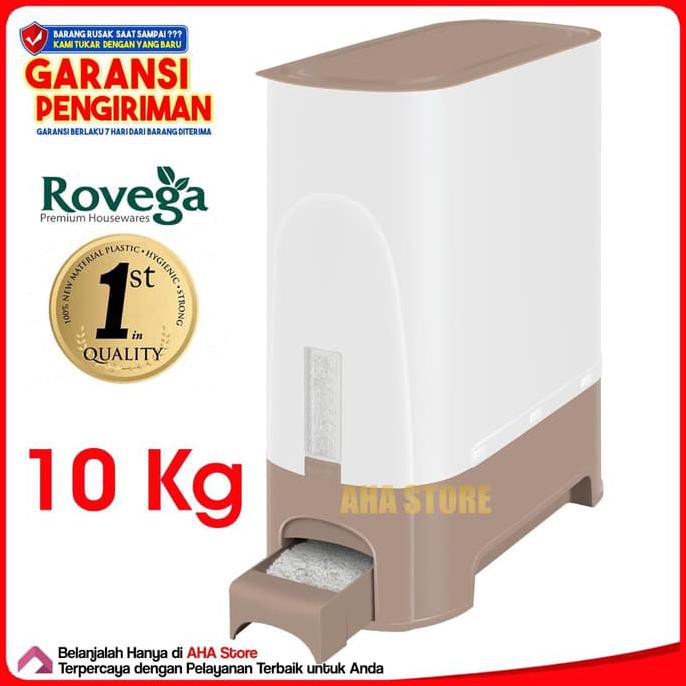 Rovega Rice Box Tempat Kotak Beras 10 Kg Rcb-10