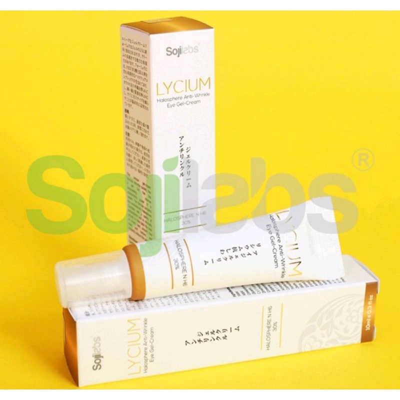 LYCIUM HALOSPHERE ANTI-WRINKLE EYE GEL CREAM ORIGINAL - SOJILABS (SERUM MATA)