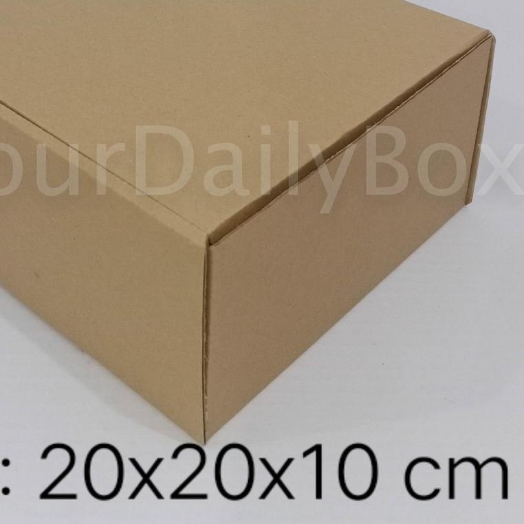 

✳ [isi 10pcs] Kardus Diecut uk.20x20x10 cm Box Makanan, Box Pakaian, DUS MURAH, KARDUS MURAH ✱
