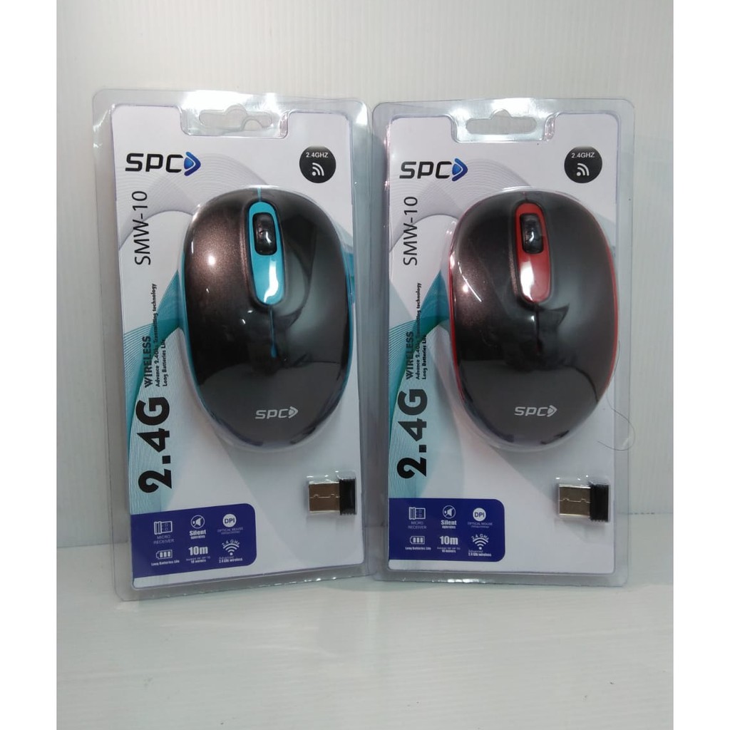 Mouse SPC Wireless 2.4Ghz SMW10 With Silent Operates Bonus Batu batre SMW