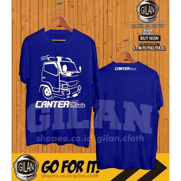 KAOS BAJU MOBIL MITSUBISHI TRUK CANTER MANIA DRIVER INDONESIA RACING