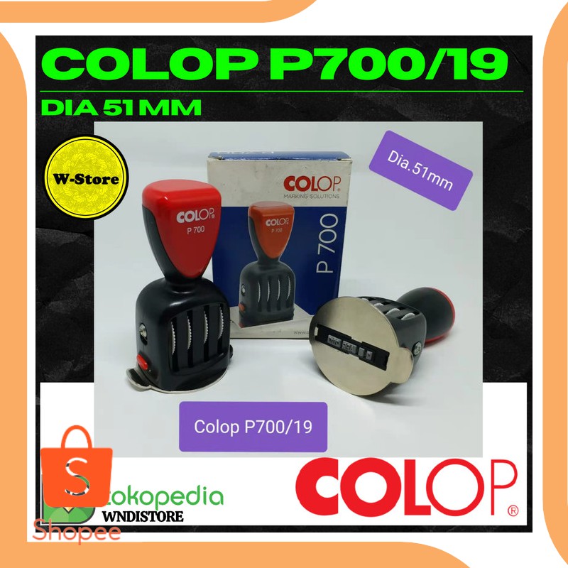 

Unik tools n parts Gagang Stamp Colop P700/19 Ukuran Dia 51 mm 19DEZ Diskon
