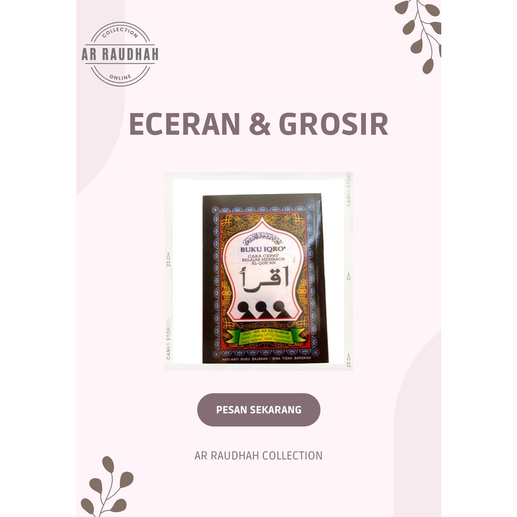 Iqro Bendel Kecil CD Grosir & eceran
