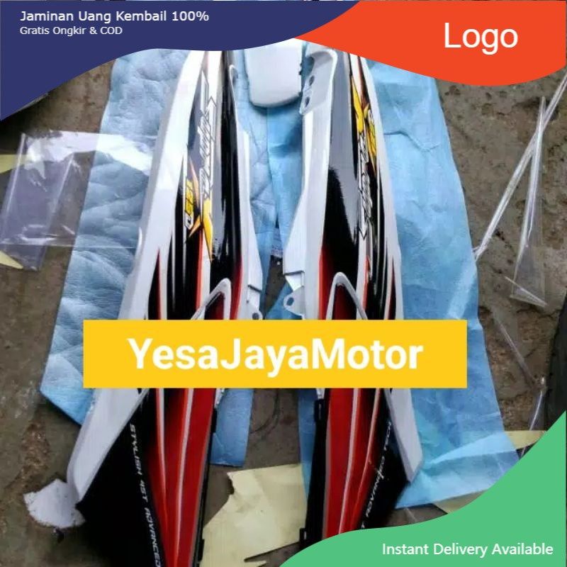 Body Belakang Honda Supra X 125 Lama Warna Putih Plus Sambungan Body
