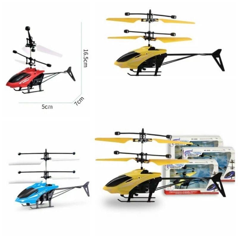 Remote Control Helikopter RC Sensor Tangan Helikopter Mainan Anak dengan Lampu warna