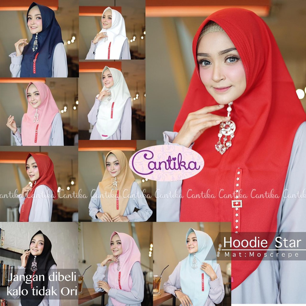Hijab Hoodie Star Ori Cantika Kerudung/Jilbab