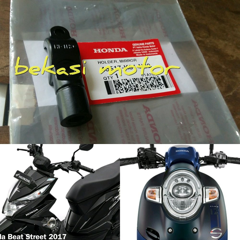 SUKU CADANG MOTOR Holder Mirror Dudukan Spion Beat Street New Scoopy