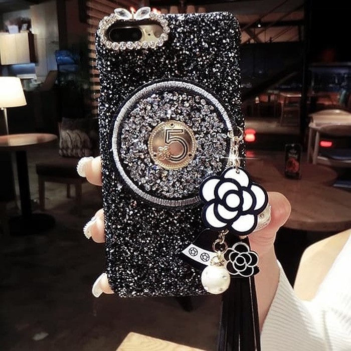 Murah For Oppo F5U002Ff5 Youth - Elegant Glam Chanelll Bling Tassel Hard Case Bergaransi