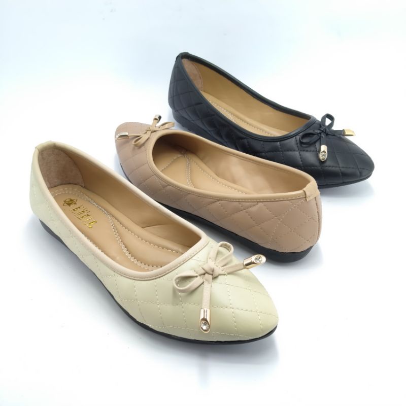 Sepatu Flat Shoes Wanita Flatshoes Kerja Balet An47