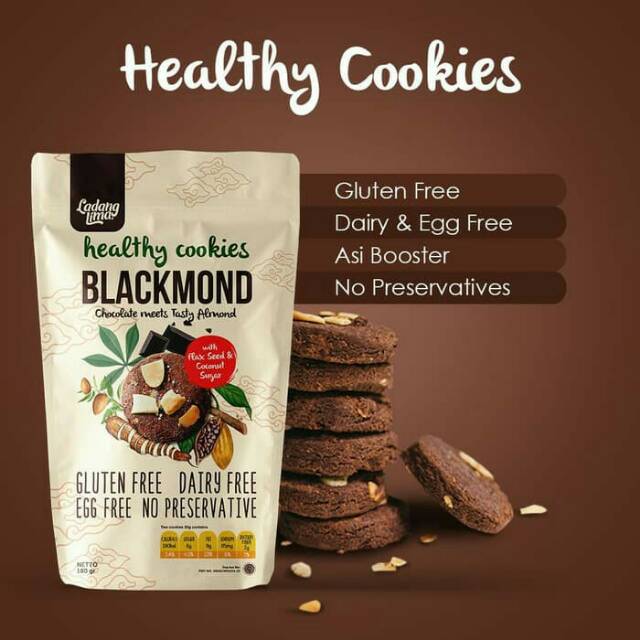 

Ladang Lima Blackmond gluten free cookies 180 gram