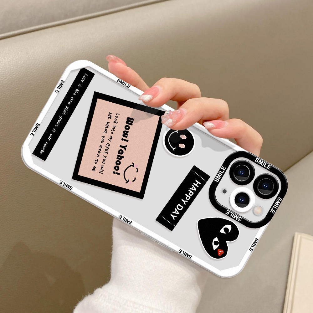 Soft Case TPU Transparan Motif Kartun Angel Eye Untuk iPhone 11 12 13 Pro Max X XR XS Max 13 12 Mini 7 8 Plus SE 2020 SE 2022