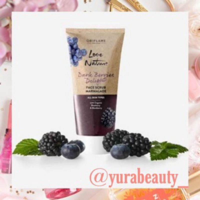 0Love nature Dark Berries Delight Face Mask / Face Scrub / Face Cream