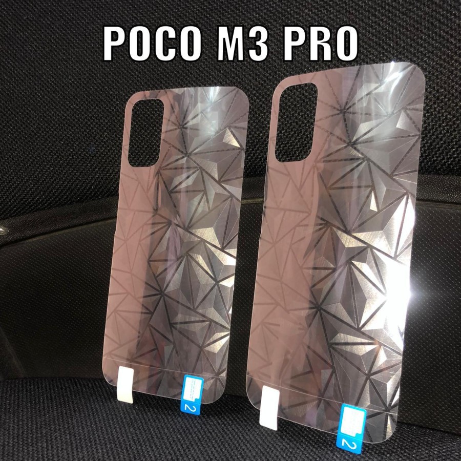 POCO M5S / M3 / M3 PRO 5G BACK SKIN DIAMOND 3D GARSKIN ANTI GORES BELAKANG