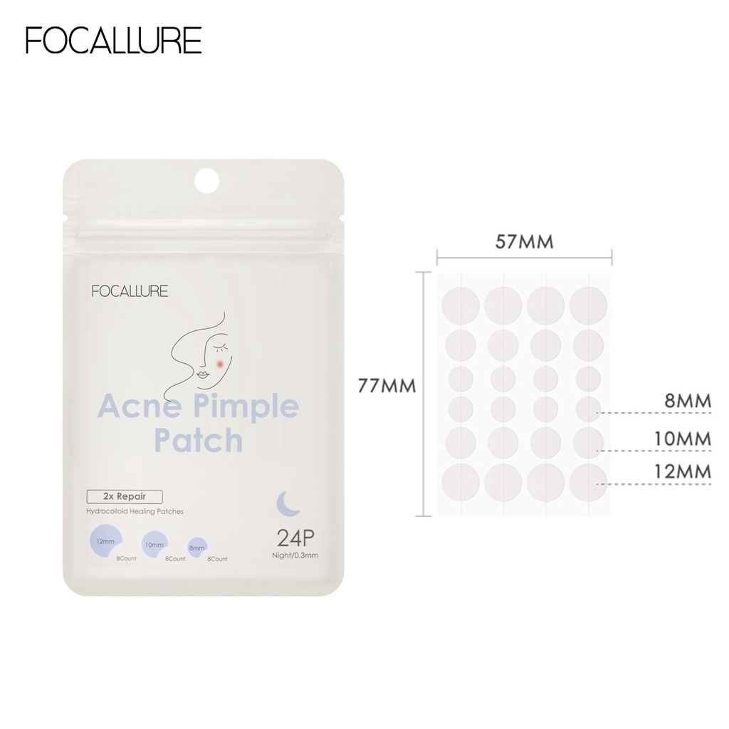 FOCALLURE Spot Patch Acne Treatment Day &amp; Night / PATCH PENGHILANG JERAWAT