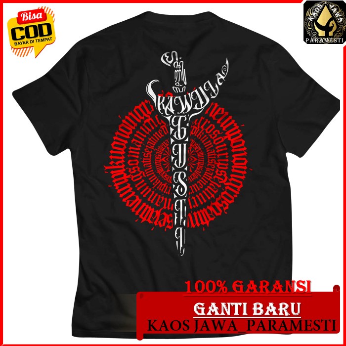 KAOS WAYANG AKSARA JAWA PRIA BAJU KAOS DISTRO KEREN GAMBAR WAYANG ORIGINAL BRANDED PAKAIN FASHION PR
