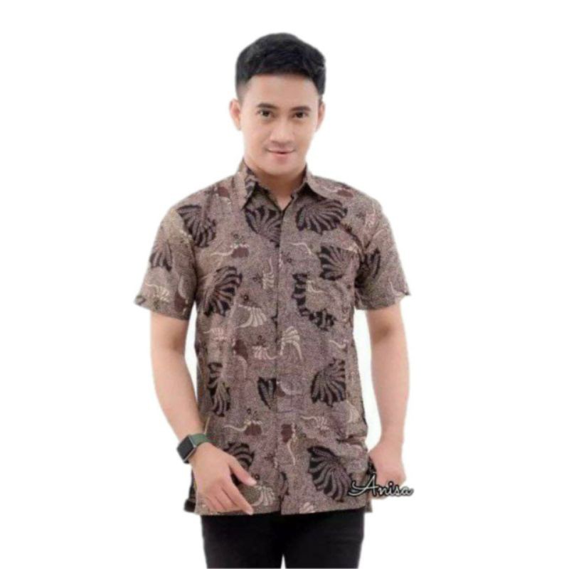 Hem batik lengan pendek size jumbo M L XL XXL 3XL 4XL 5XL