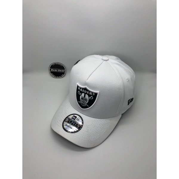 Topi Raiders putih Premium / topi nfl 9forty