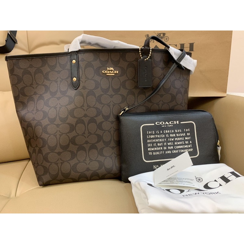 coach city reversible tote bag