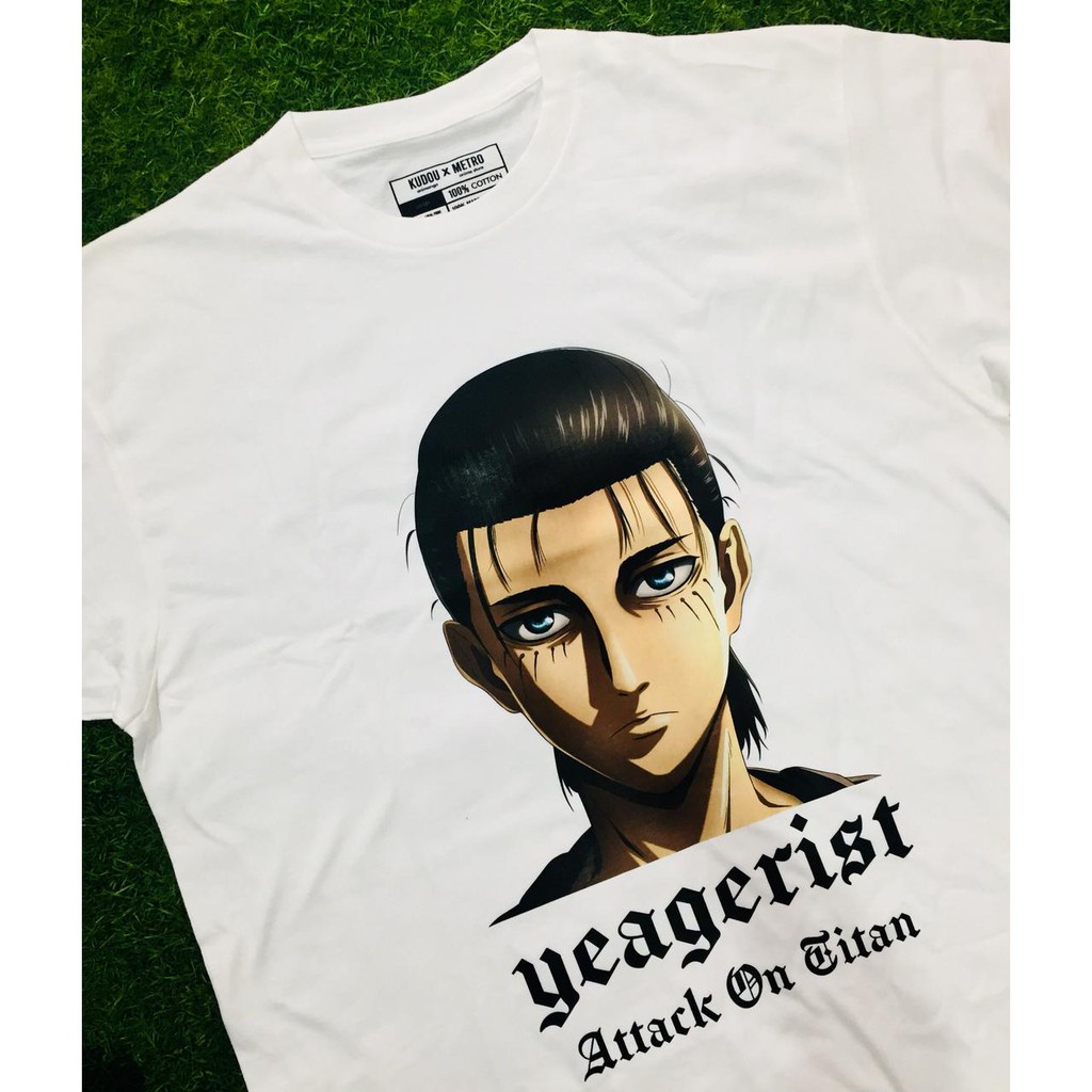 Tshirt Eren Yeagerist AOT White Anime Attack On Titan SNK Manga